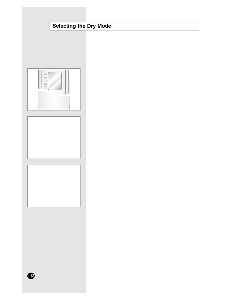 Selecting the dry mode | Samsung AQB18J6WC User Manual | Page 12 / 26