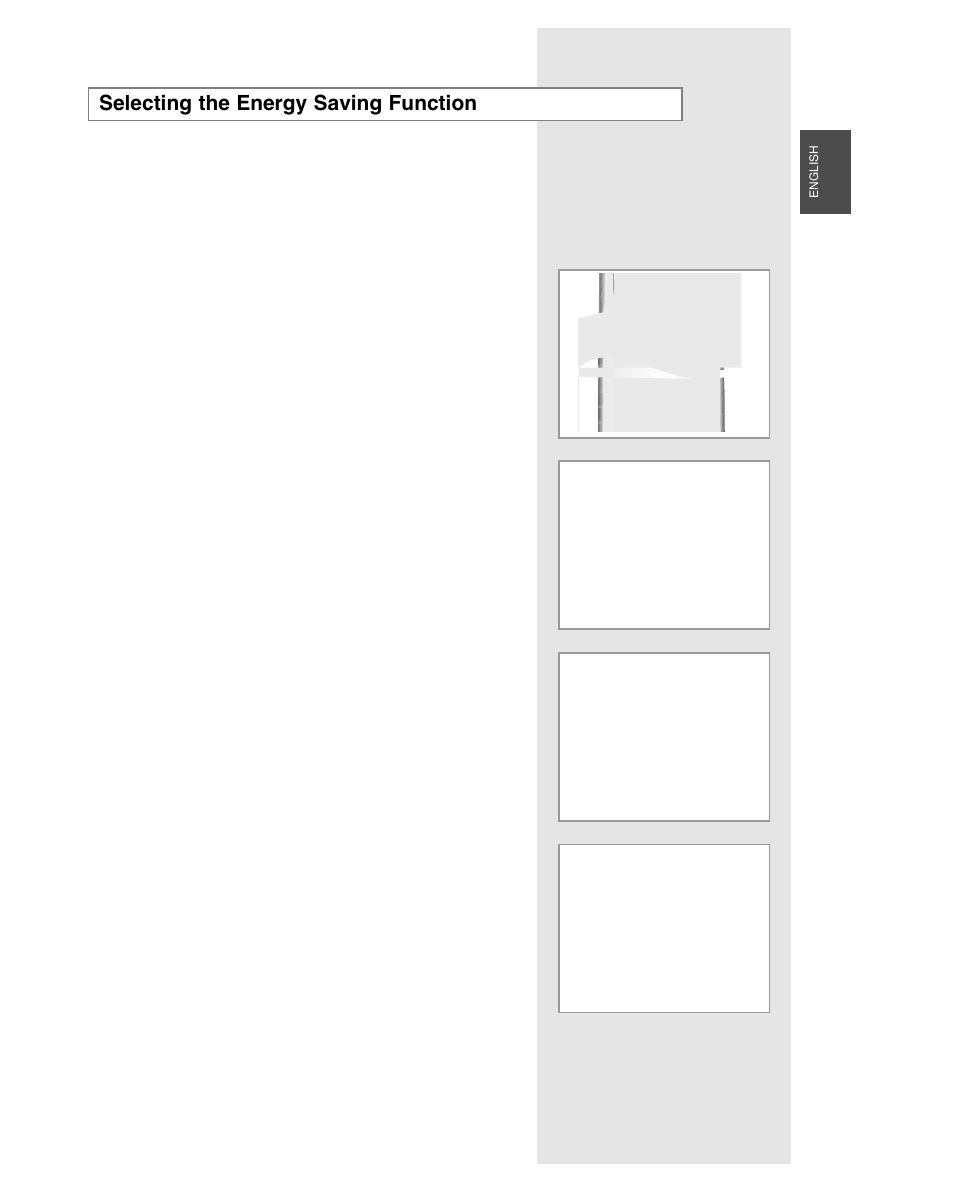 Selecting the energy saving function | Samsung AQB18J6WC User Manual | Page 15 / 26
