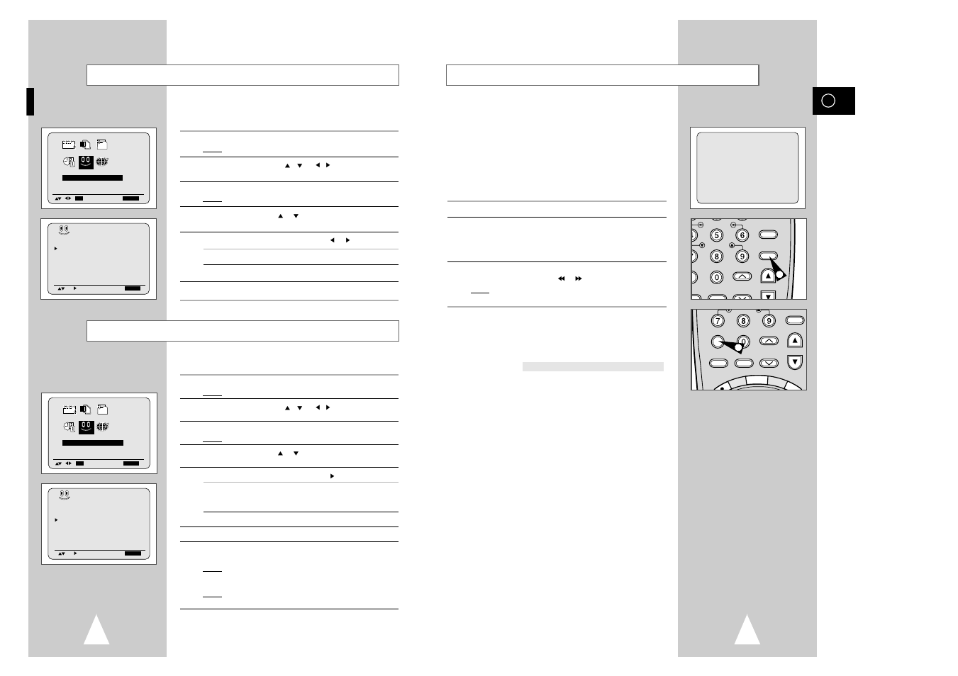 Using the tape counter, Interval repeat play auto repeat play | Samsung SV-6332X User Manual | Page 21 / 24