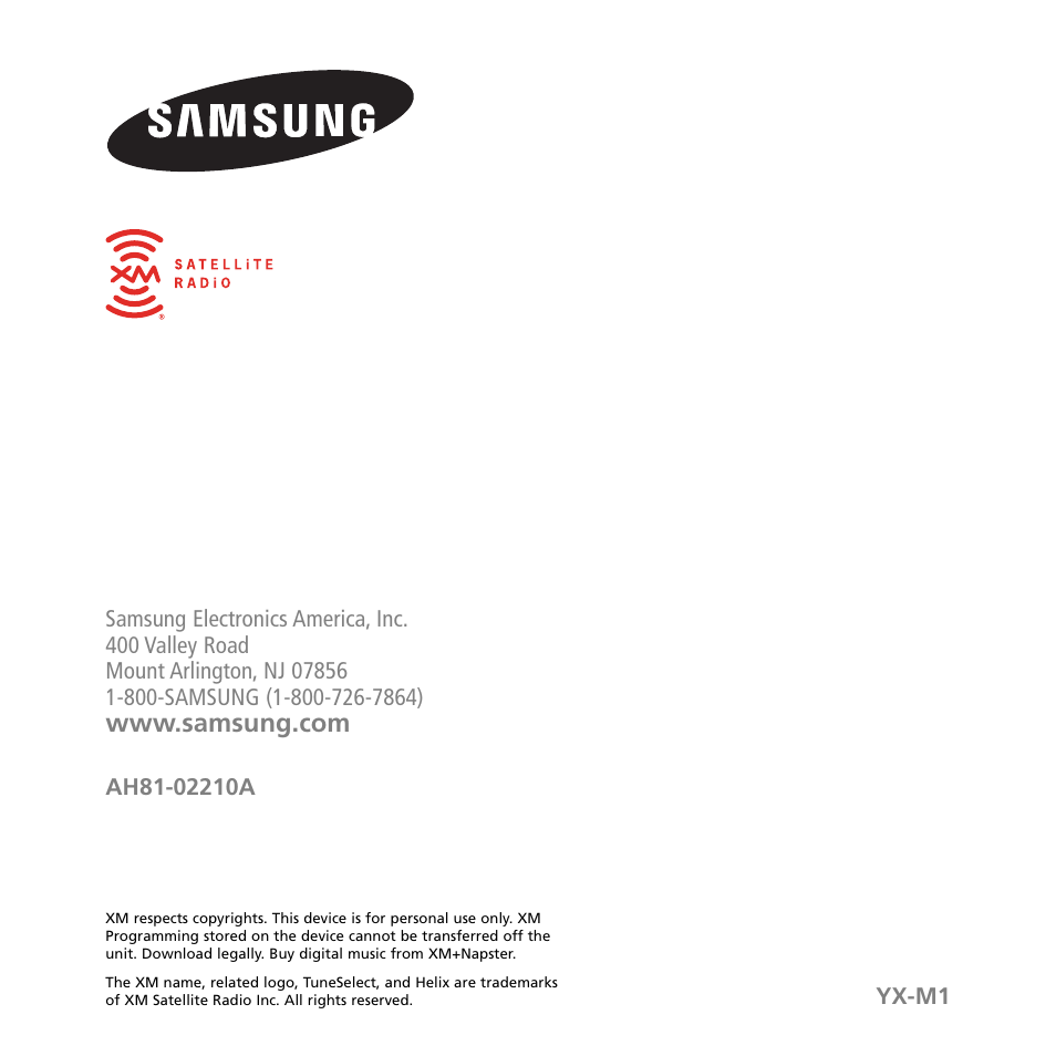 Samsung XM2go User Manual | Page 92 / 92