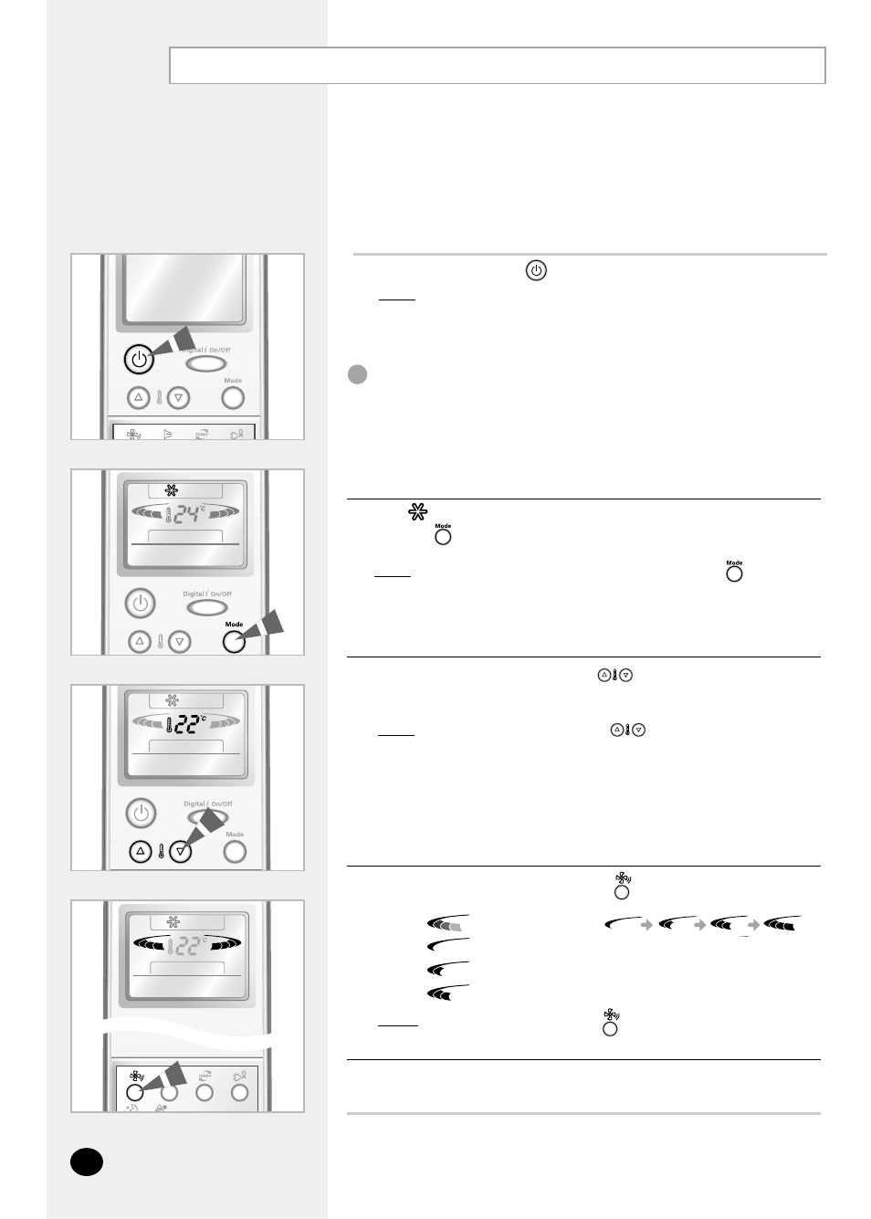 Cooling your room | Samsung AQ12PGGE User Manual | Page 10 / 26