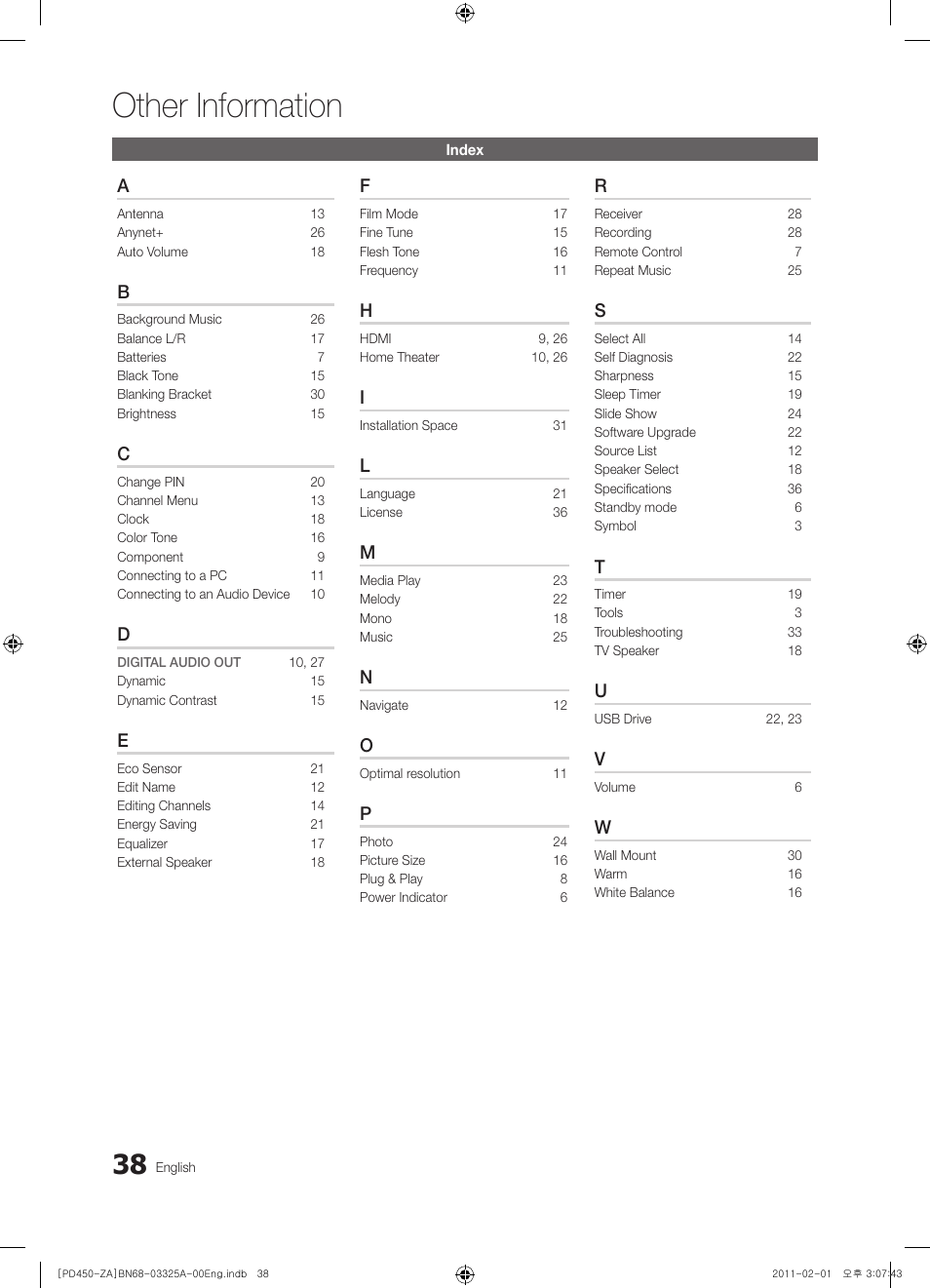 Other information | Samsung 440 User Manual | Page 38 / 38