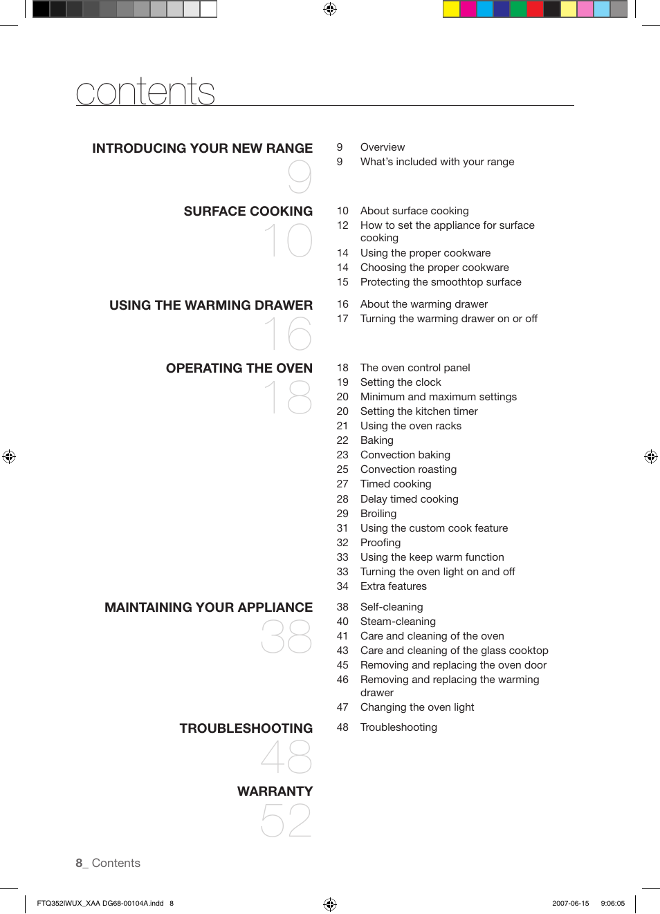 Samsung FTQ352IWUX User Manual | Page 8 / 56