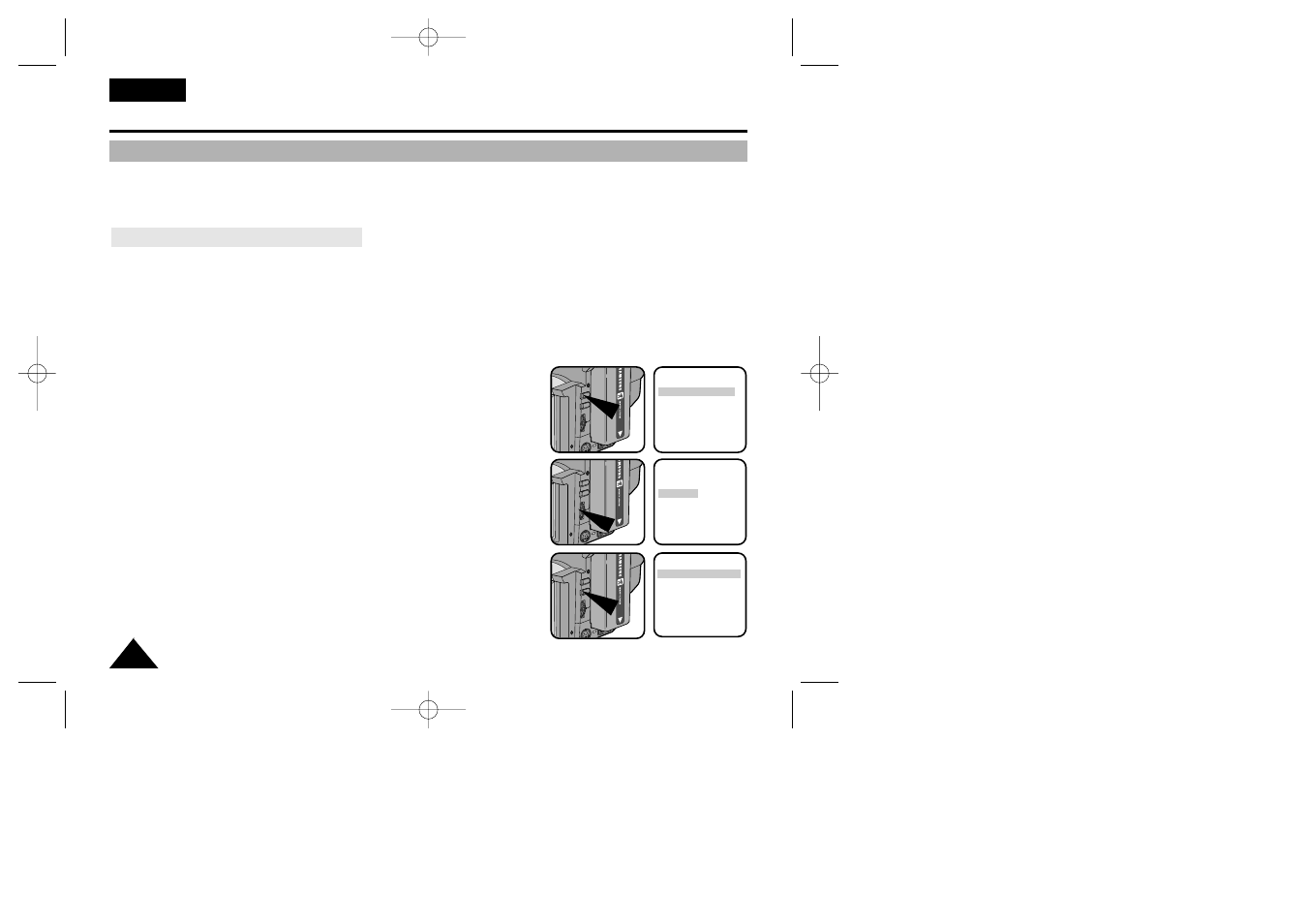 Advanced shooting | Samsung VP-W70 User Manual | Page 42 / 65