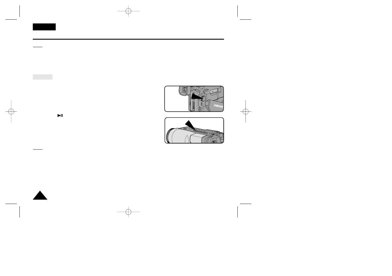Playing back the tape | Samsung VP-W70 User Manual | Page 52 / 65