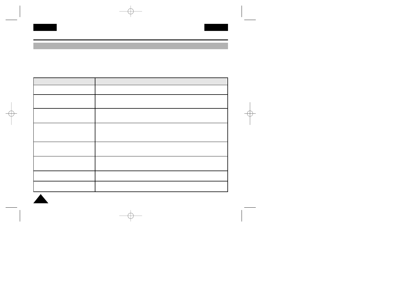 Troubleshooting check | Samsung VP-W70 User Manual | Page 58 / 65