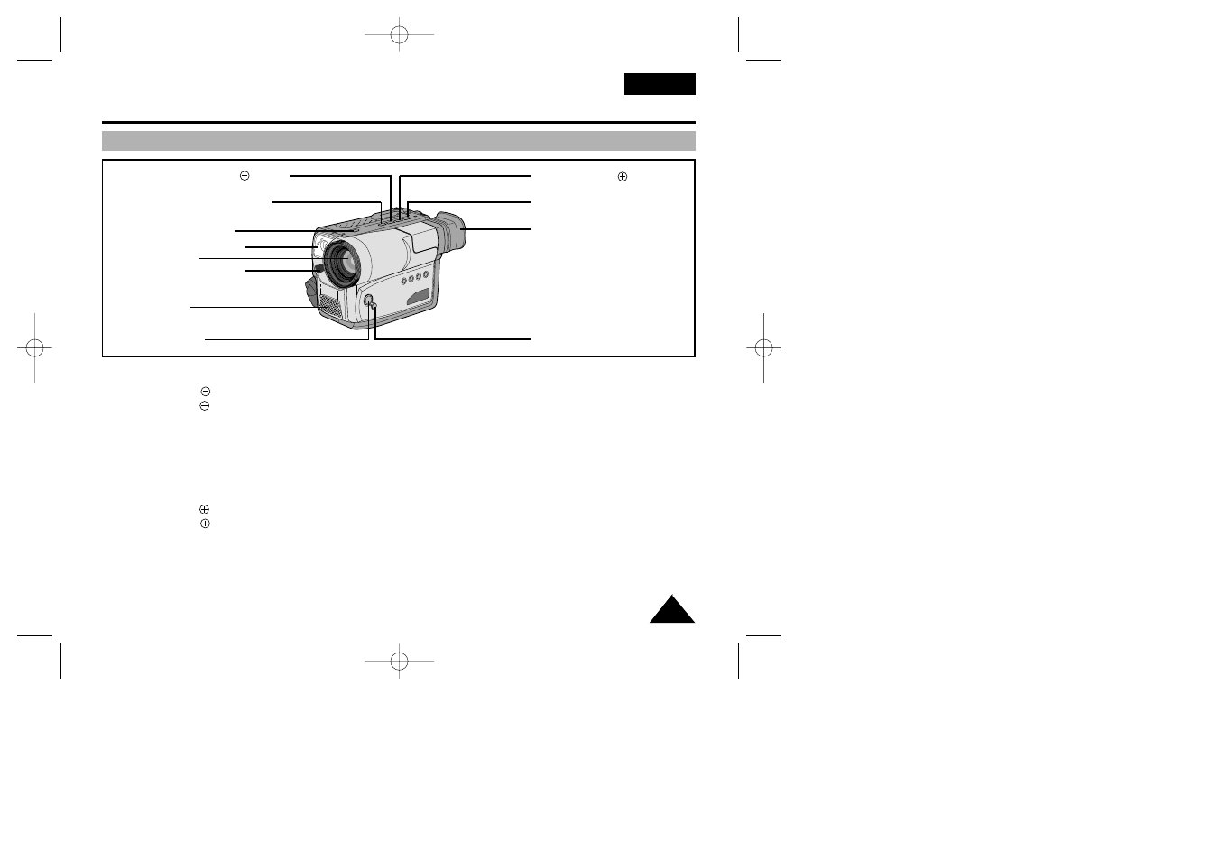 Getting to know your camcorder | Samsung VP-W70 User Manual | Page 9 / 65