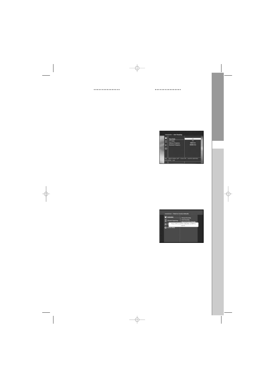 Dtb-9401f, 2 auto scanning, 3 reset to factory defaults | Samsung MF68-00271A User Manual | Page 20 / 34