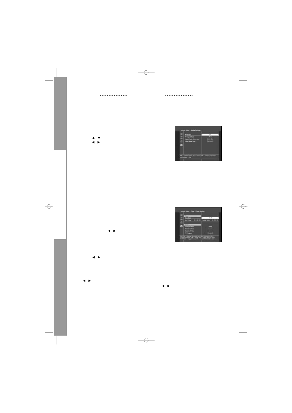 Dtb-9401f, 3 media settings, 4 time & timer setting | Samsung MF68-00271A User Manual | Page 27 / 34