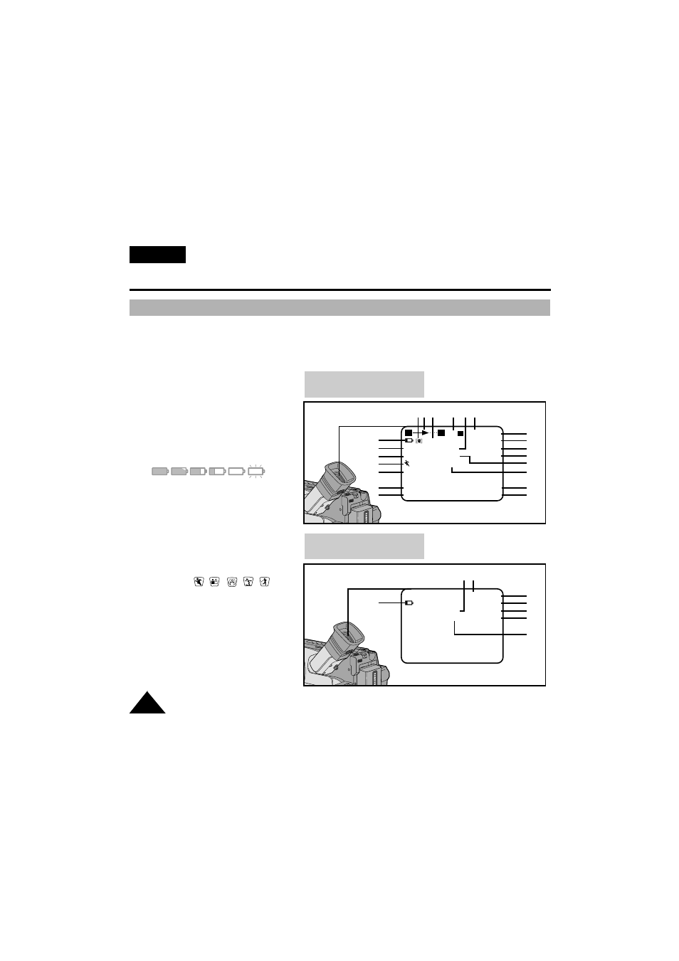 Getting to know your camcorder, Osd (on screen display) english | Samsung VP-W63Hi User Manual | Page 12 / 64