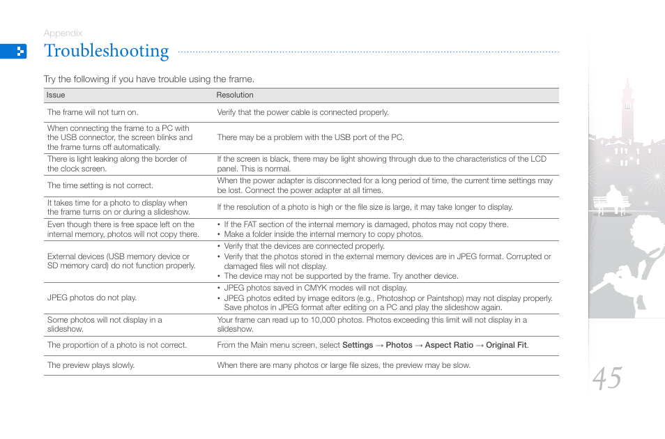 Troubleshooting | Samsung 800P User Manual | Page 45 / 53