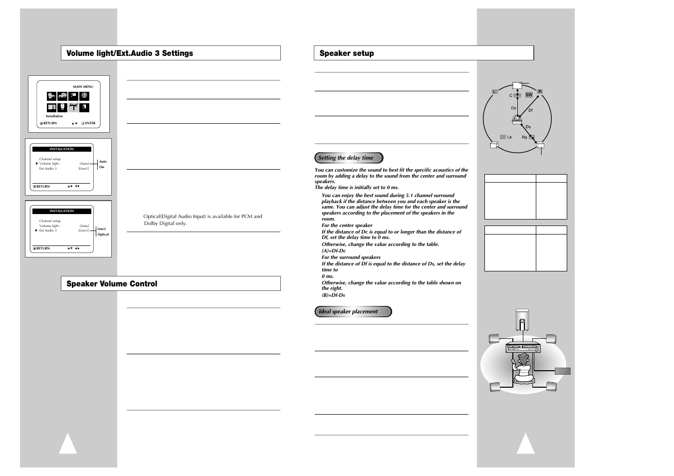 Speaker setup | Samsung Ch@t CHT-350 User Manual | Page 26 / 31