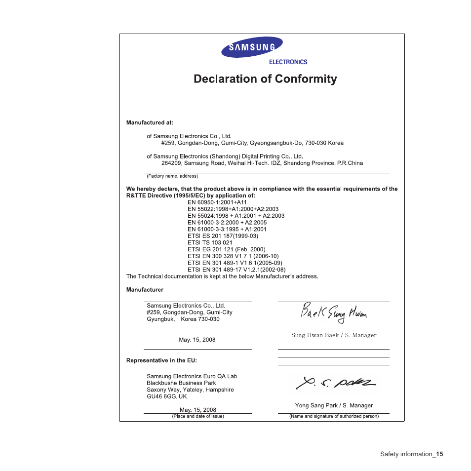 Samsung CLX-3170 User Manual | Page 15 / 143