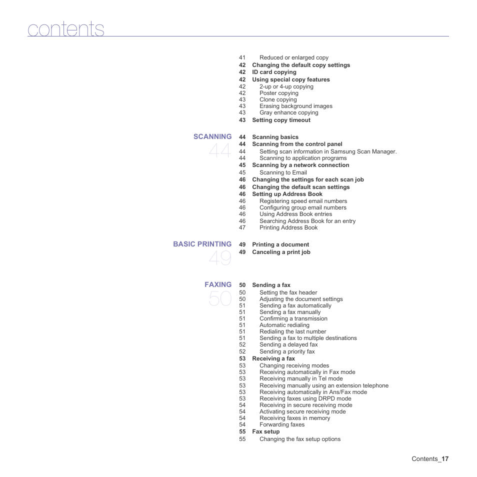 Samsung CLX-3170 User Manual | Page 17 / 143