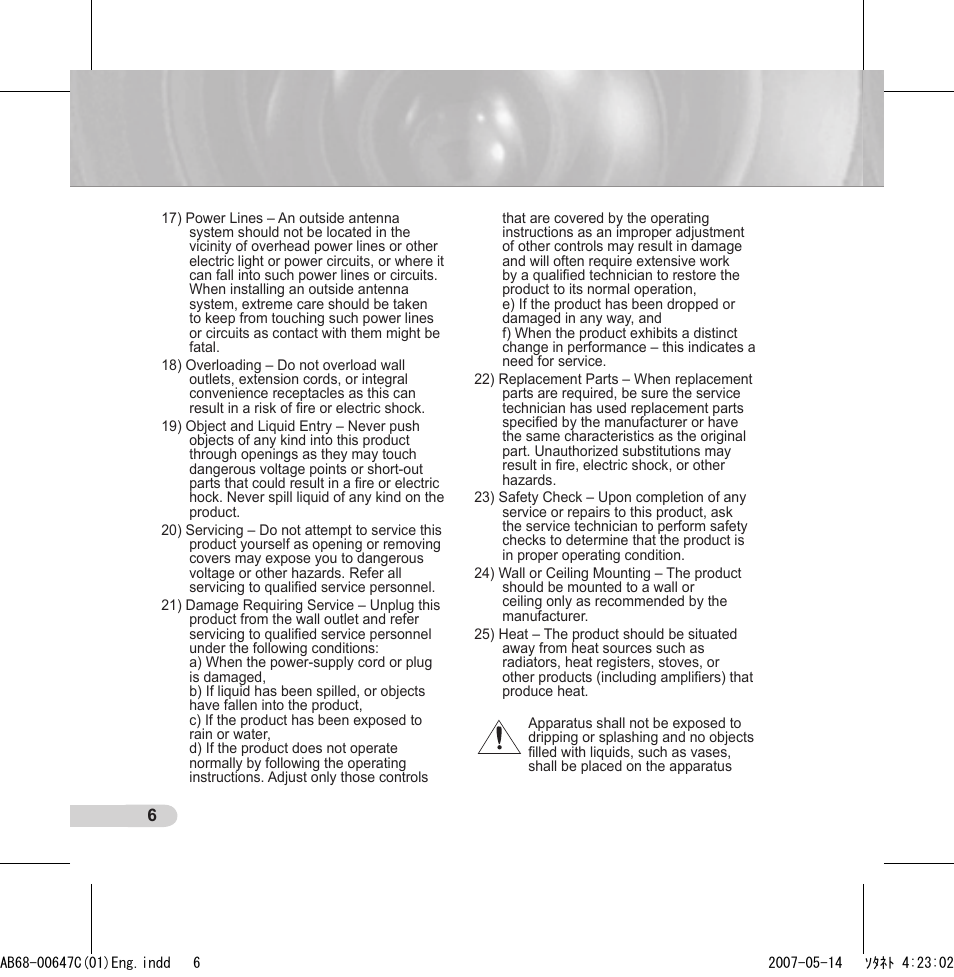Samsung SCC-B531xP User Manual | Page 6 / 20