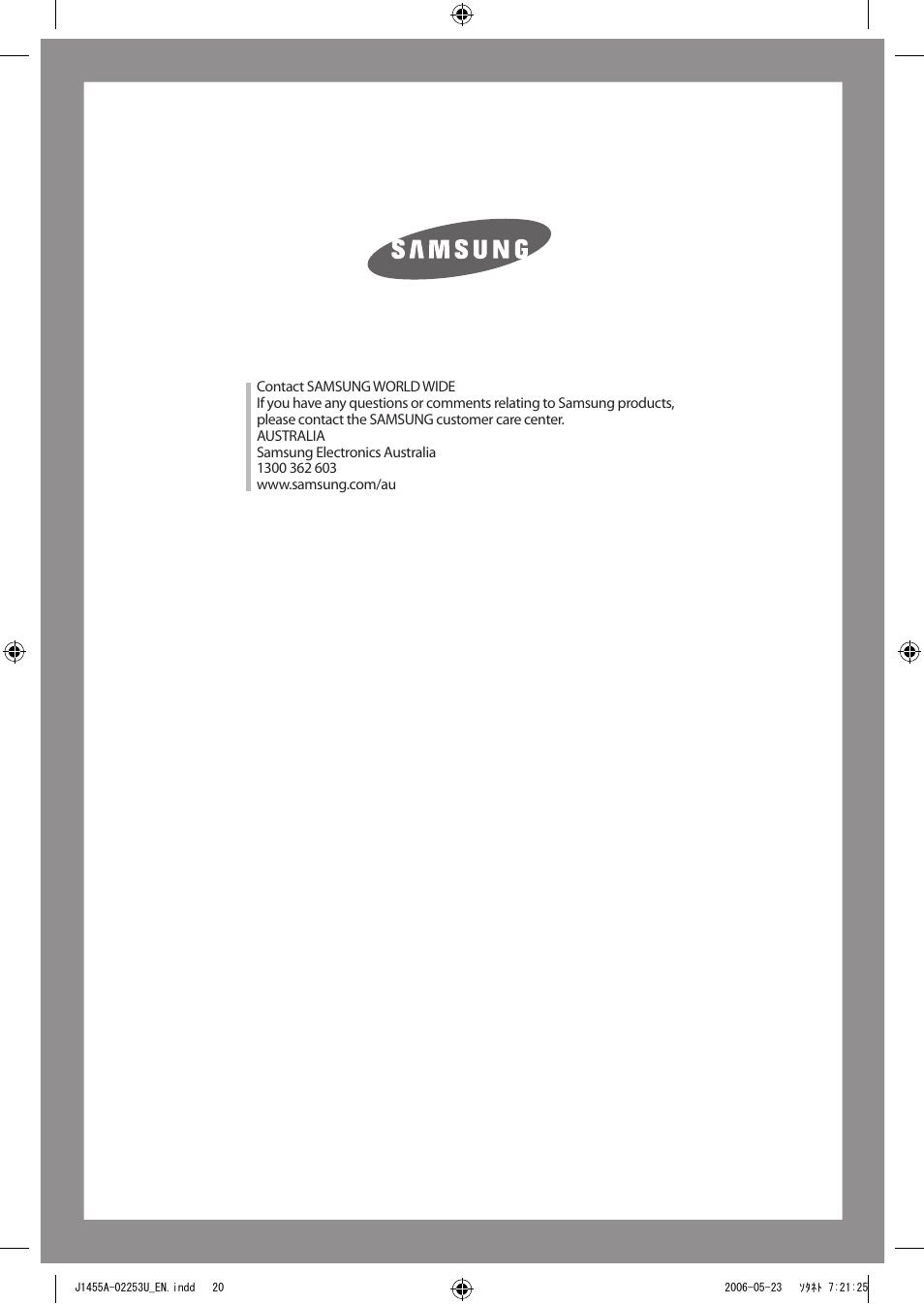 Samsung J1455AS User Manual | Page 24 / 24