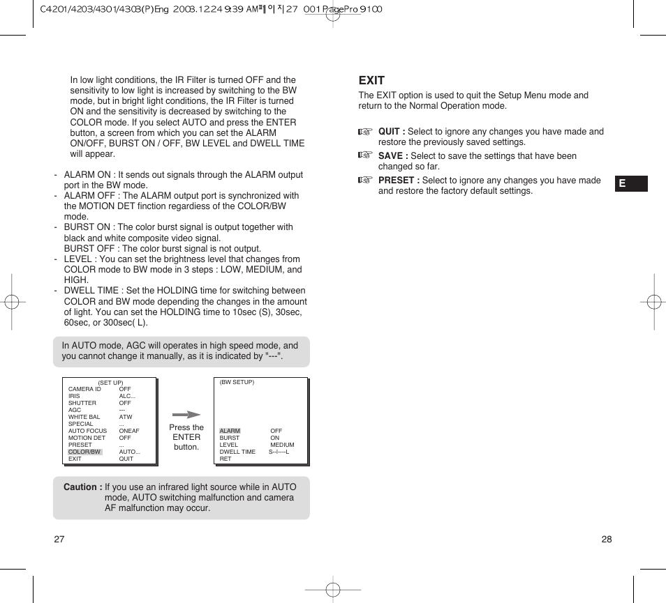 Exit | Samsung C4203(P) User Manual | Page 15 / 19