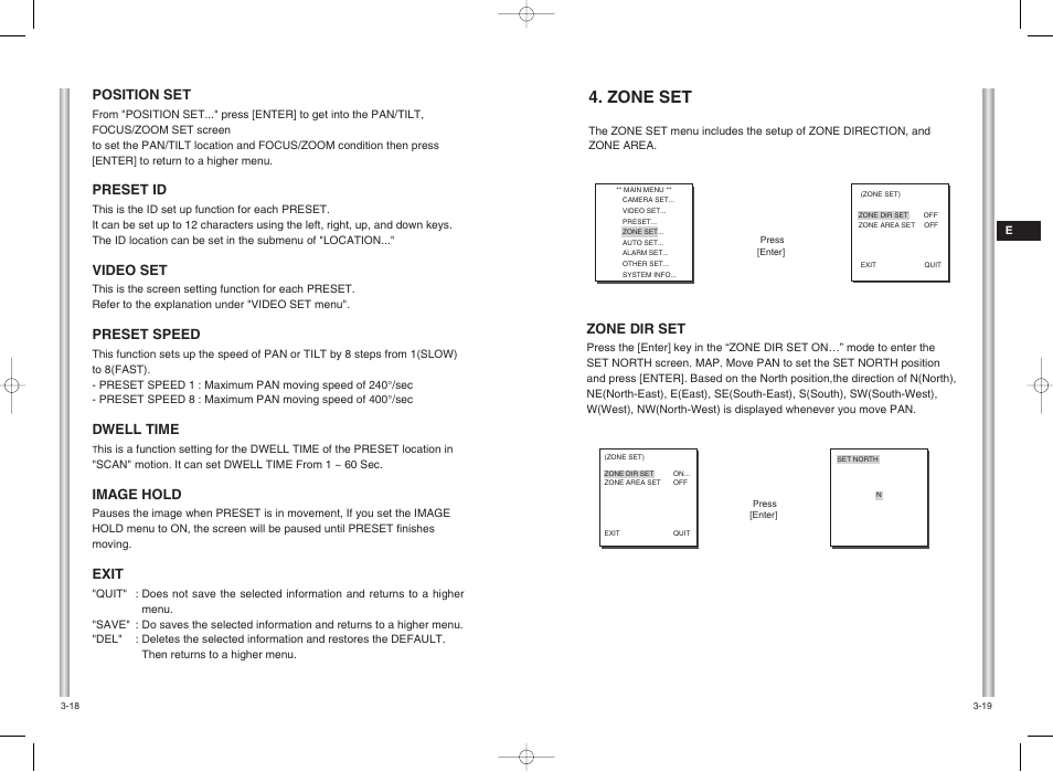 Zone set | Samsung SCC-C6403P User Manual | Page 22 / 29