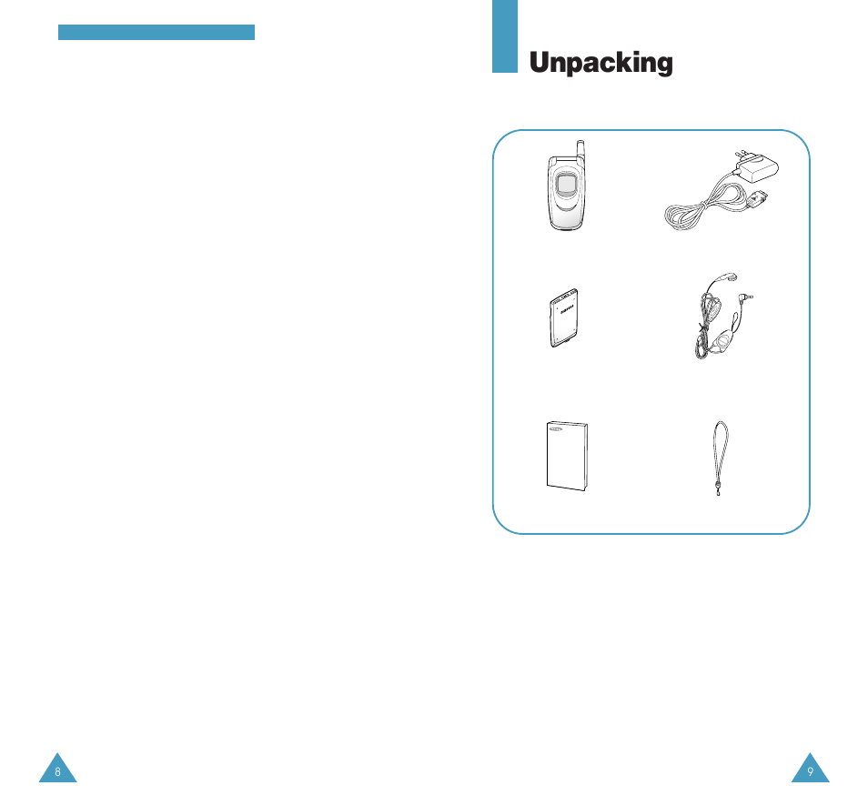 Unpacking | Samsung GH68-03117A User Manual | Page 5 / 82