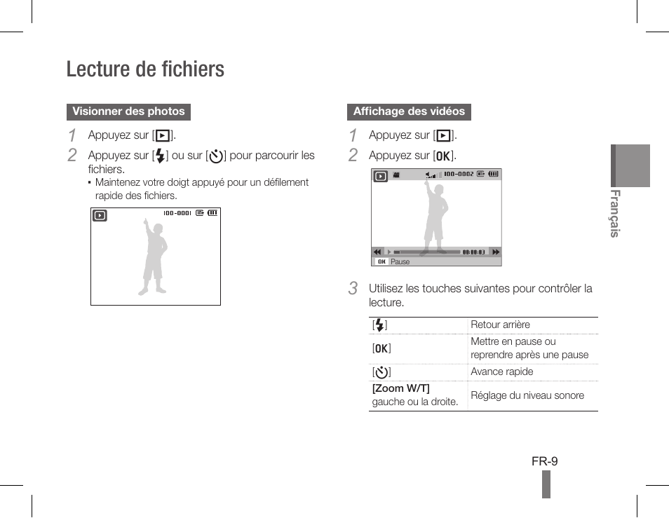 Lecture de fichiers | Samsung WB660 User Manual | Page 29 / 32