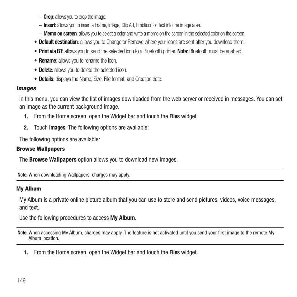 Samsung Behold II SGH-t939 User Manual | Page 152 / 216