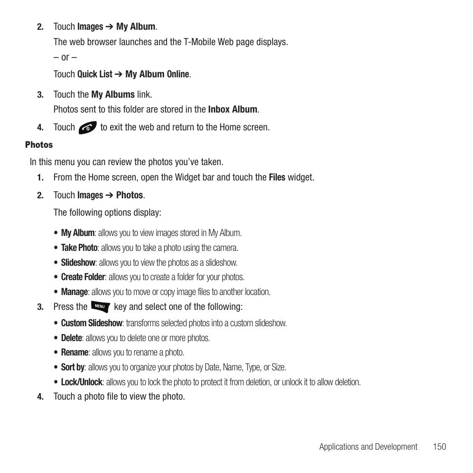 Samsung Behold II SGH-t939 User Manual | Page 153 / 216