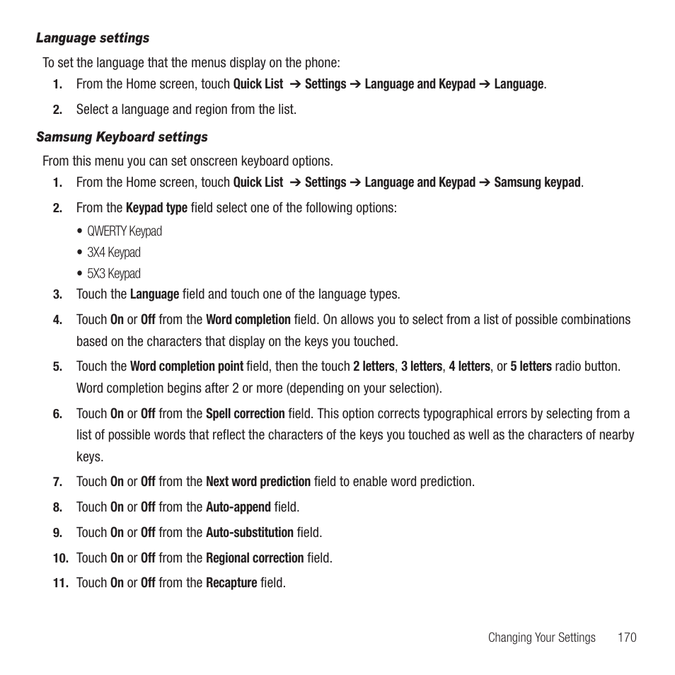 Samsung Behold II SGH-t939 User Manual | Page 173 / 216