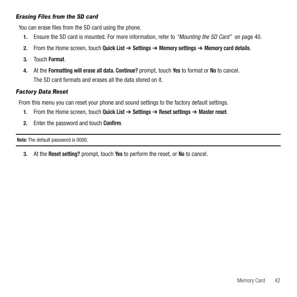 Samsung Behold II SGH-t939 User Manual | Page 45 / 216