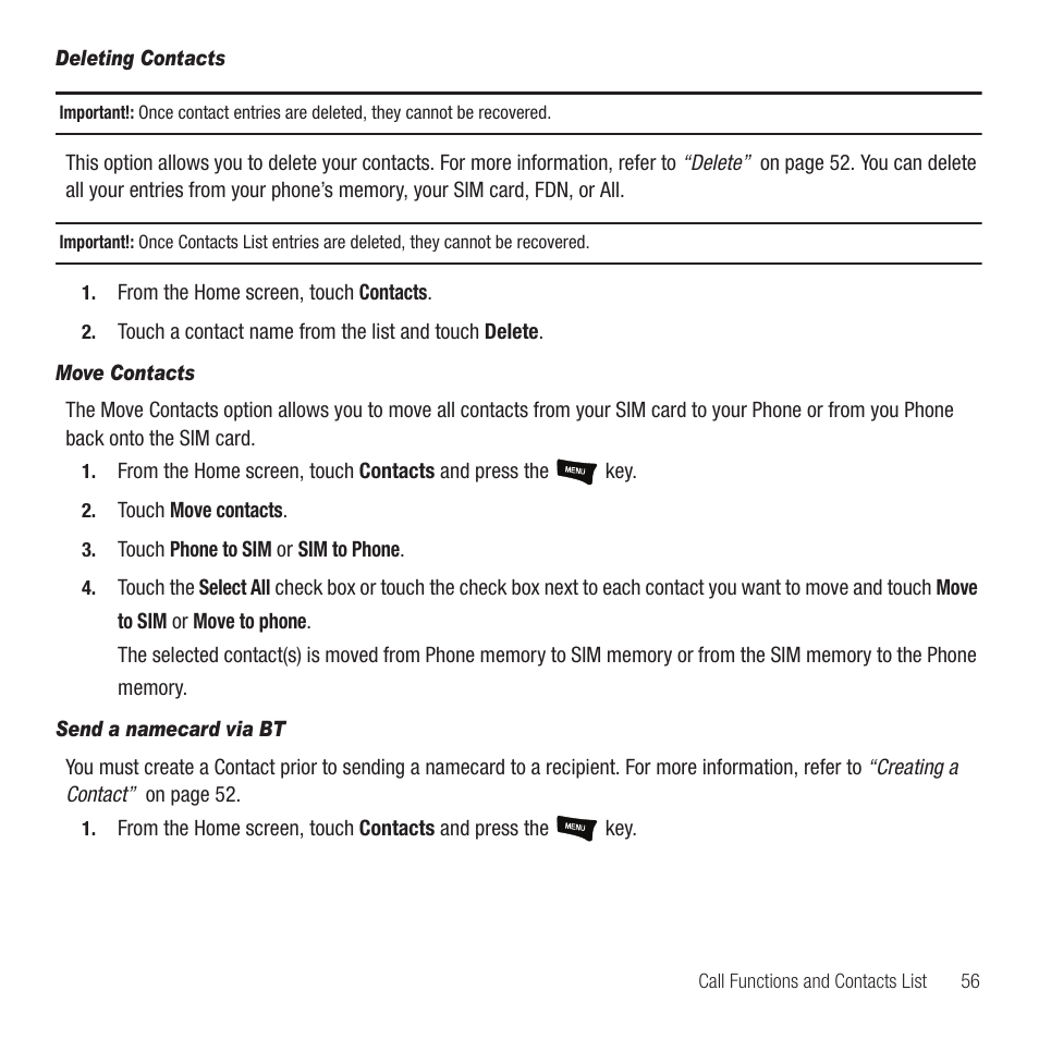 Samsung Behold II SGH-t939 User Manual | Page 59 / 216