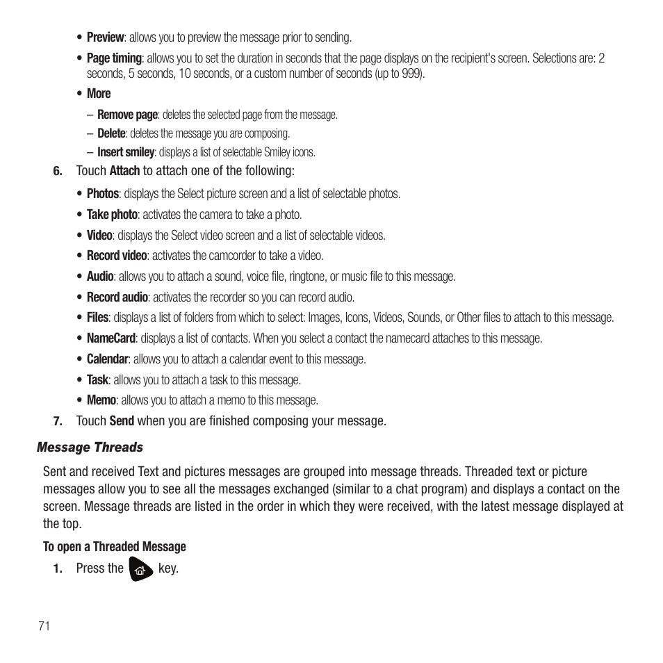 Samsung Behold II SGH-t939 User Manual | Page 74 / 216