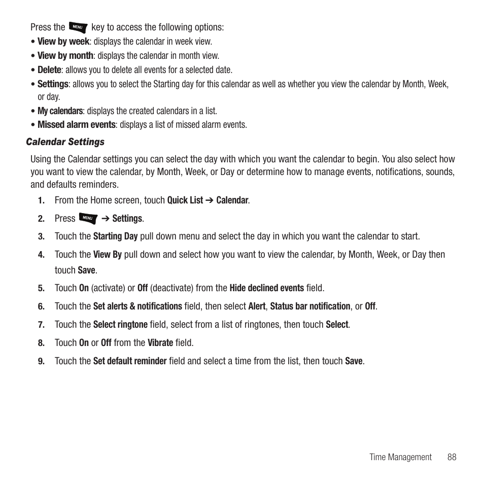 Samsung Behold II SGH-t939 User Manual | Page 91 / 216