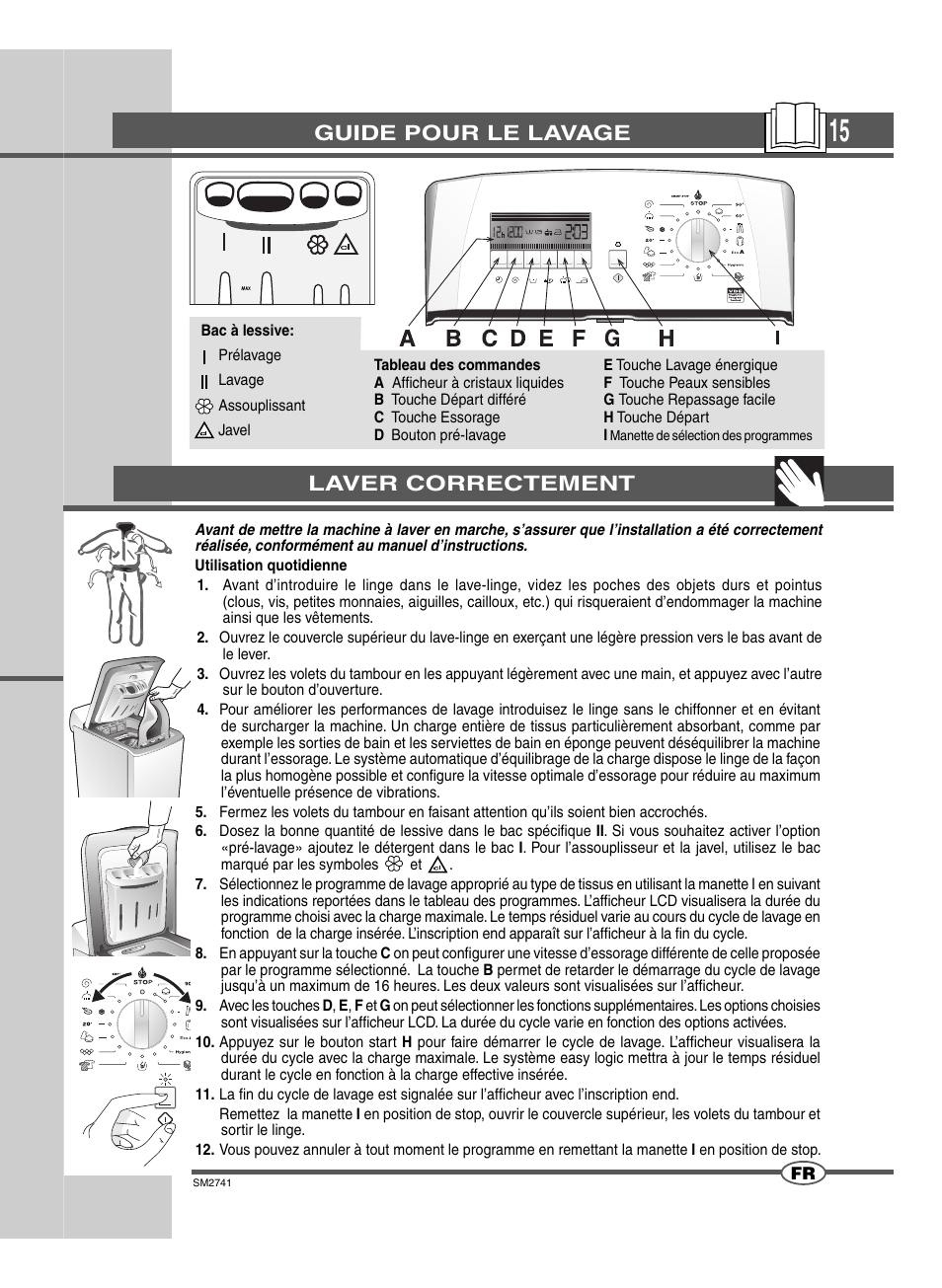 Guide pour le lavage, Laver correctement | Ardo TLN105L User Manual | Page 15 / 44