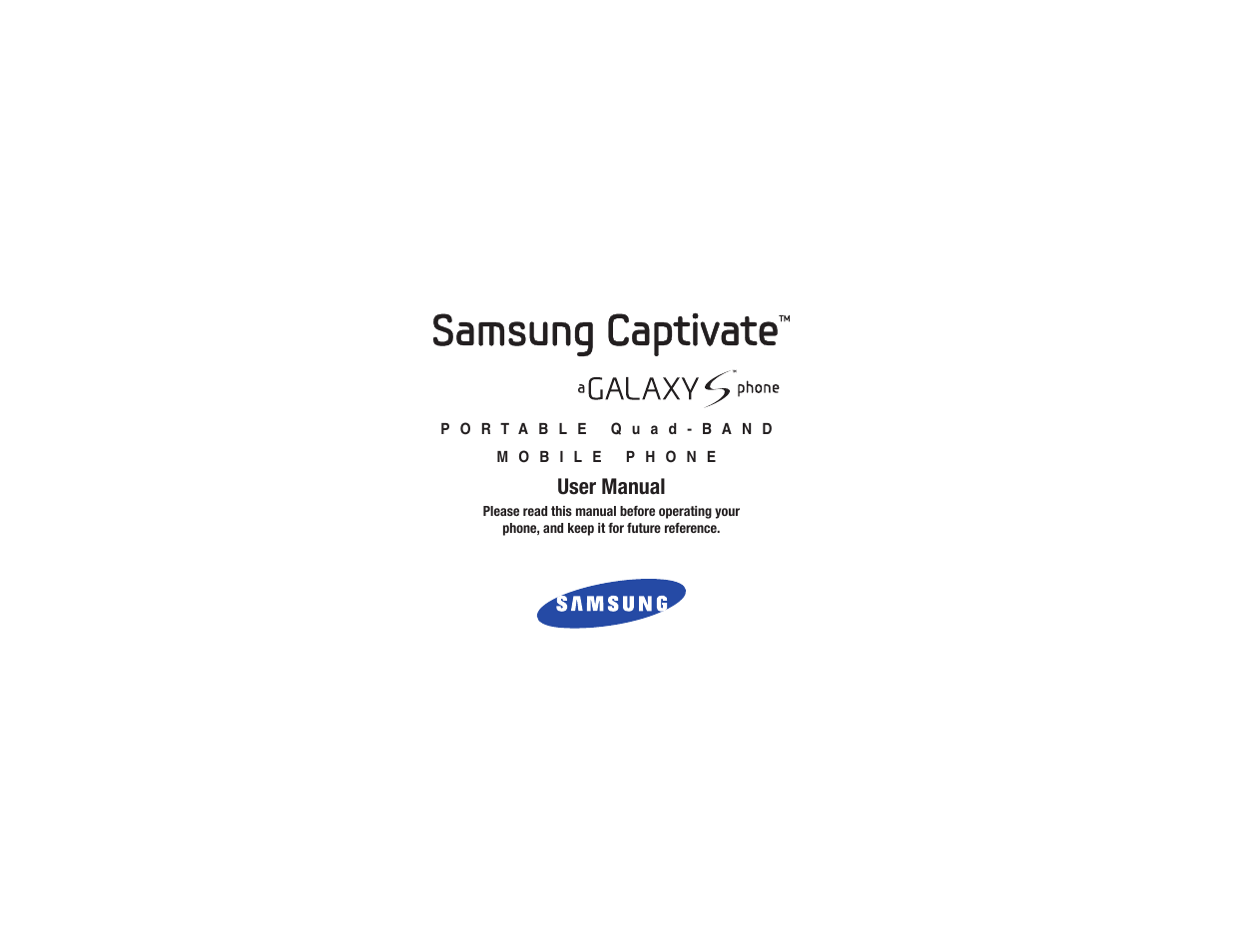 Samsung CAPTIVATE SGH-I897 User Manual | 193 pages