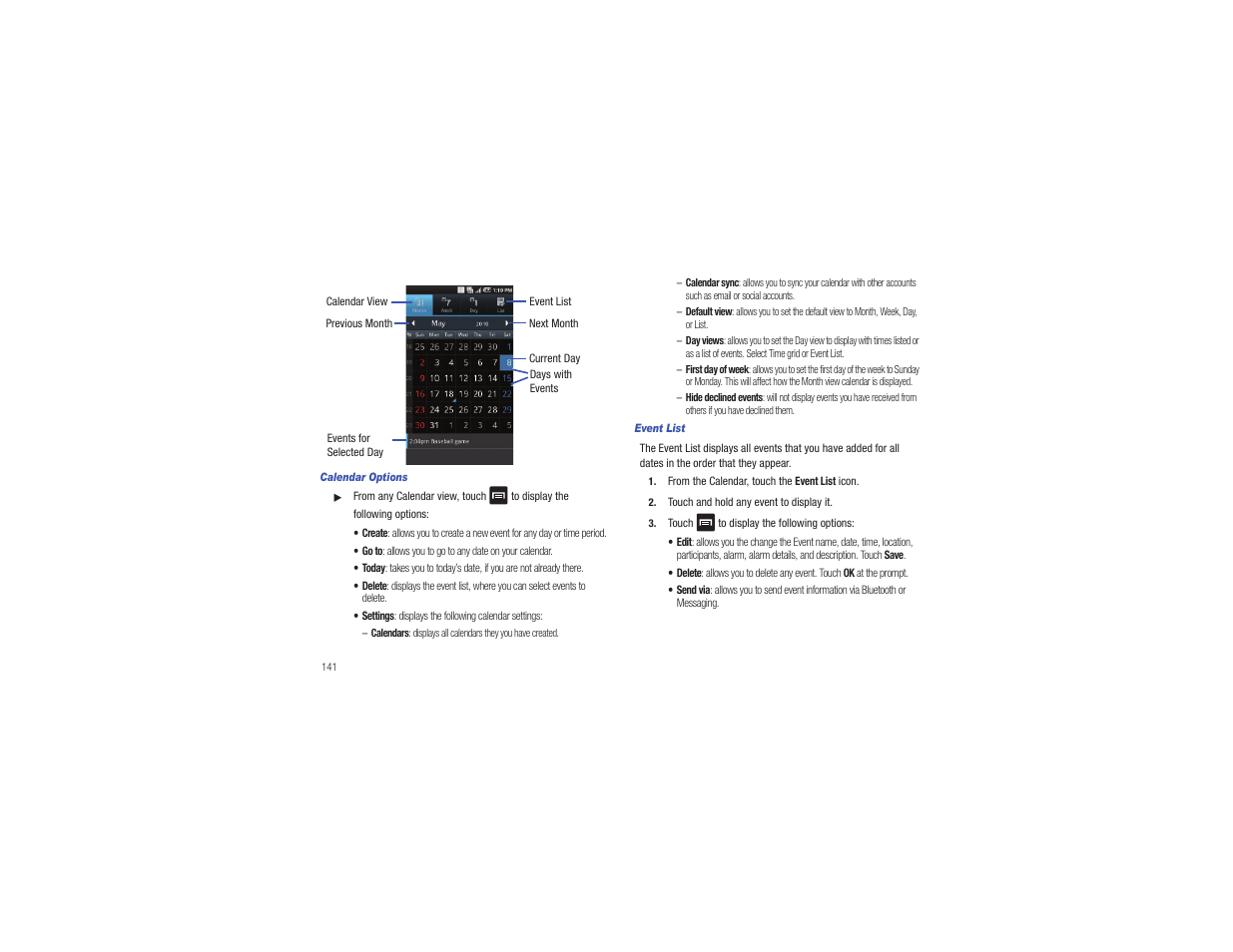 Samsung CAPTIVATE SGH-I897 User Manual | Page 146 / 193