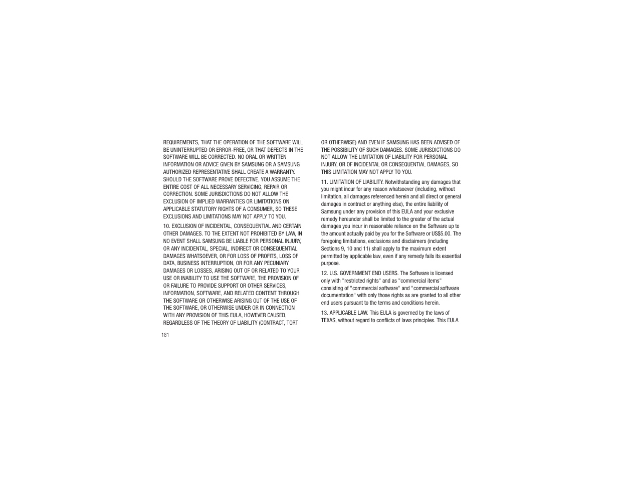 Samsung CAPTIVATE SGH-I897 User Manual | Page 186 / 193