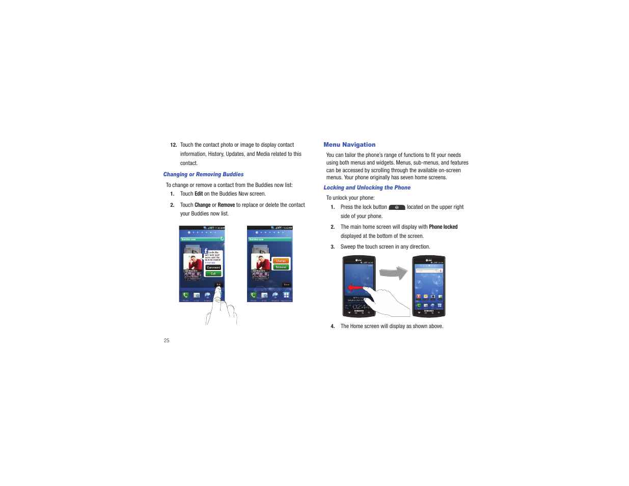 Menu navigation | Samsung CAPTIVATE SGH-I897 User Manual | Page 30 / 193