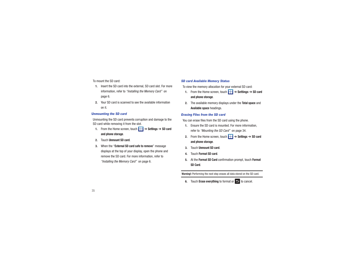 Samsung CAPTIVATE SGH-I897 User Manual | Page 40 / 193