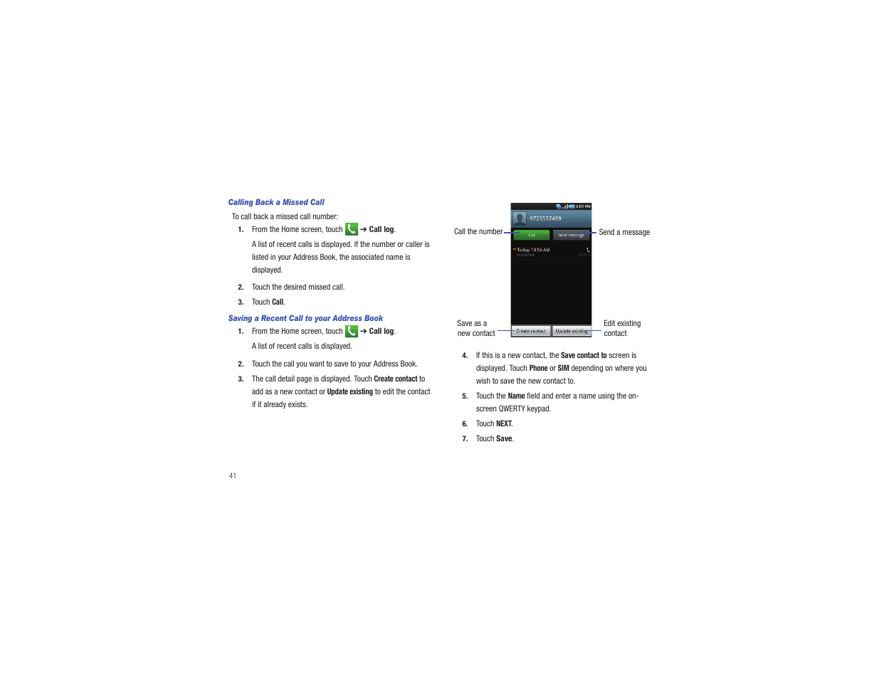 Samsung CAPTIVATE SGH-I897 User Manual | Page 46 / 193