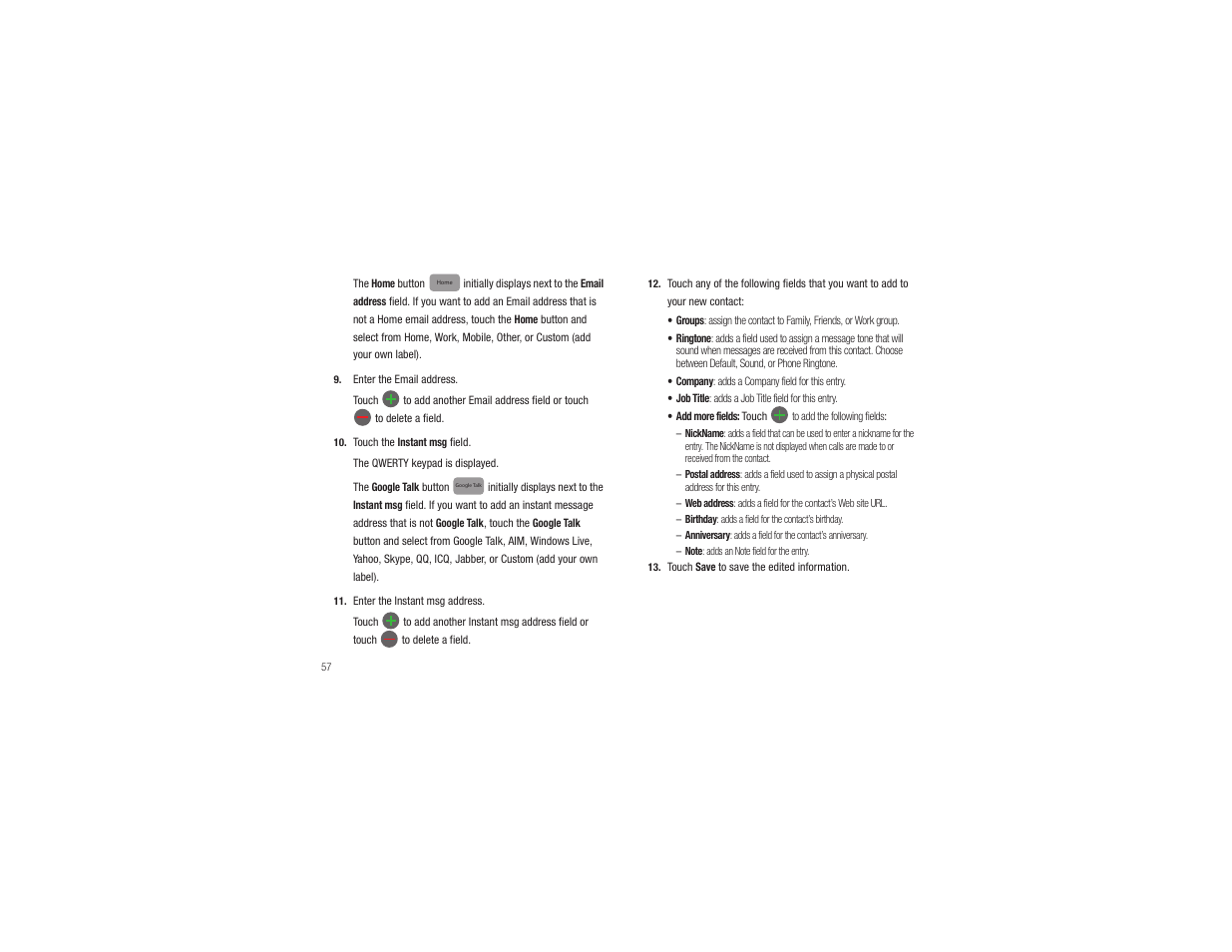 Samsung CAPTIVATE SGH-I897 User Manual | Page 62 / 193