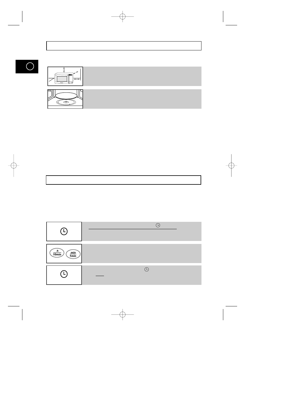 Installing your microwave oven, Setting the time | Samsung M1D33CE User Manual | Page 10 / 36