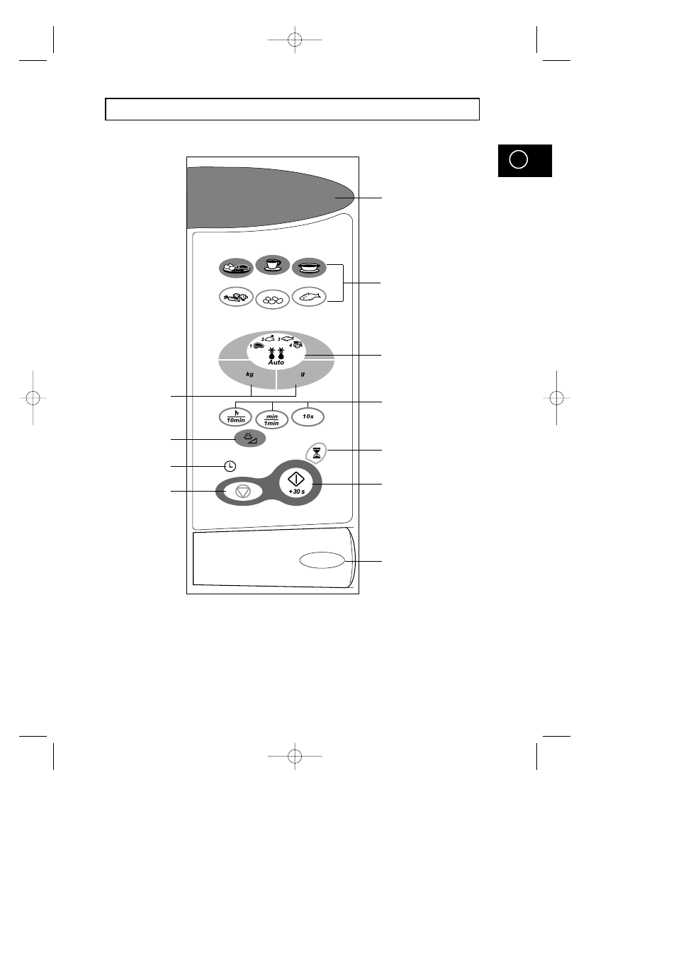 Control panel | Samsung M1D33CE User Manual | Page 5 / 36