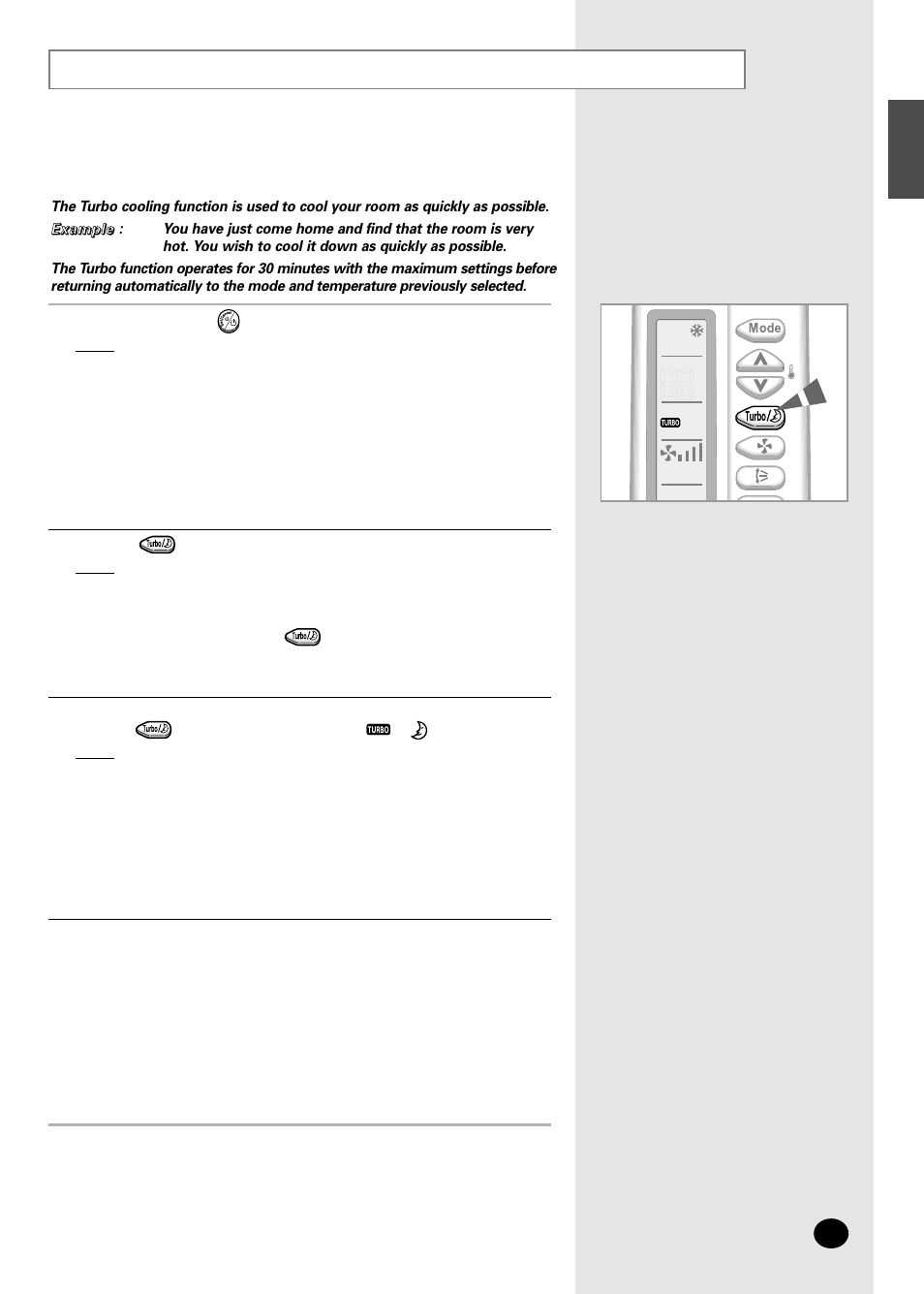 Changing the room temperature quickly | Samsung AS12SGGE User Manual | Page 11 / 24