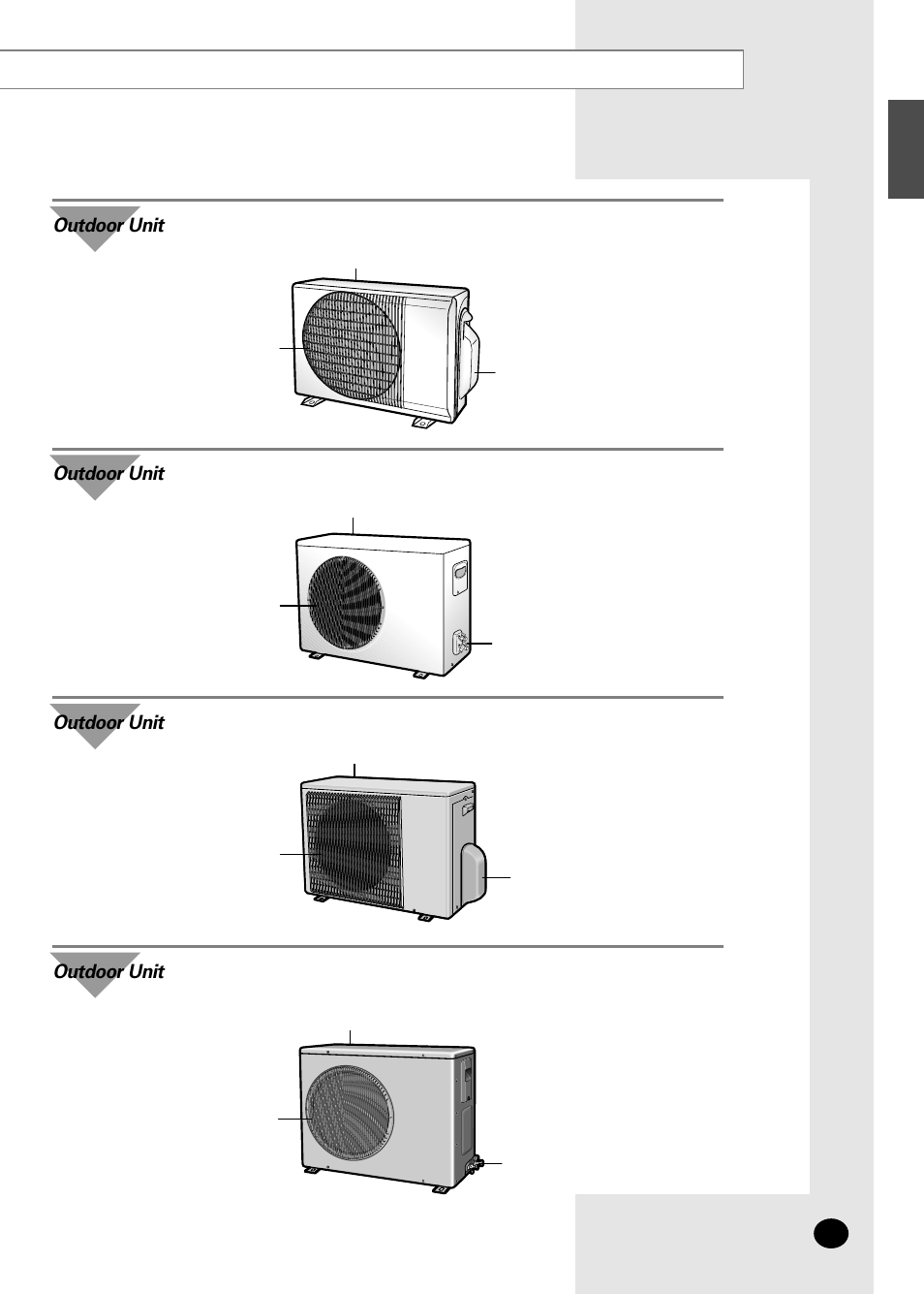 Outdoor unit | Samsung AS12SGGE User Manual | Page 5 / 24