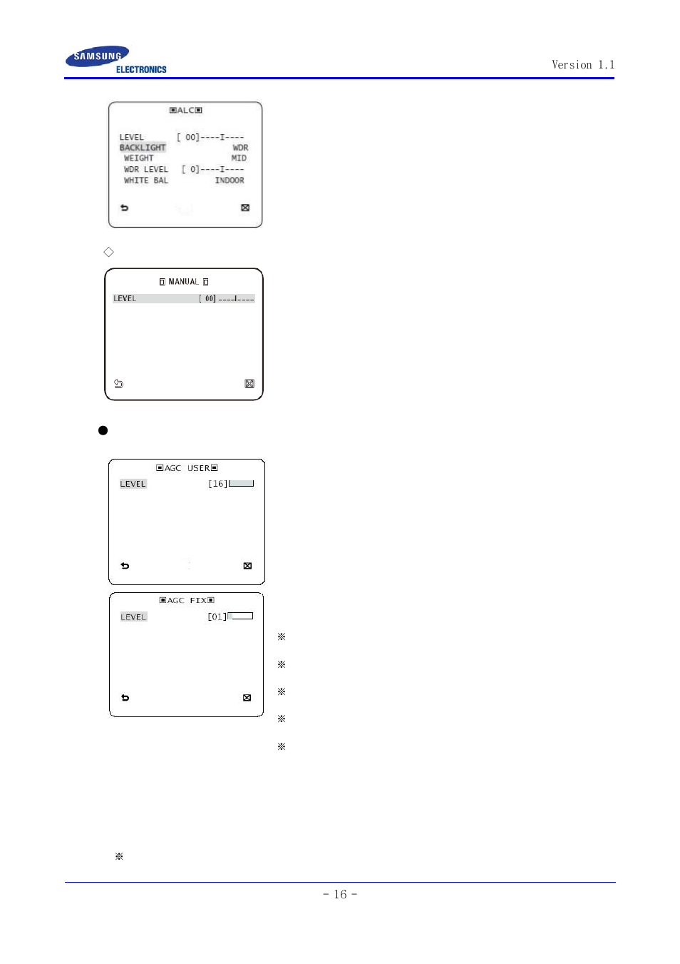 Samsung SCC-ZM395N User Manual | Page 16 / 34