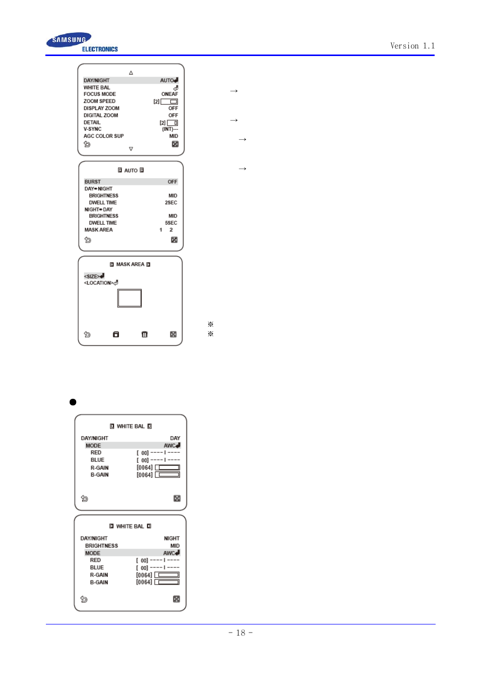 Samsung SCC-ZM395N User Manual | Page 18 / 34