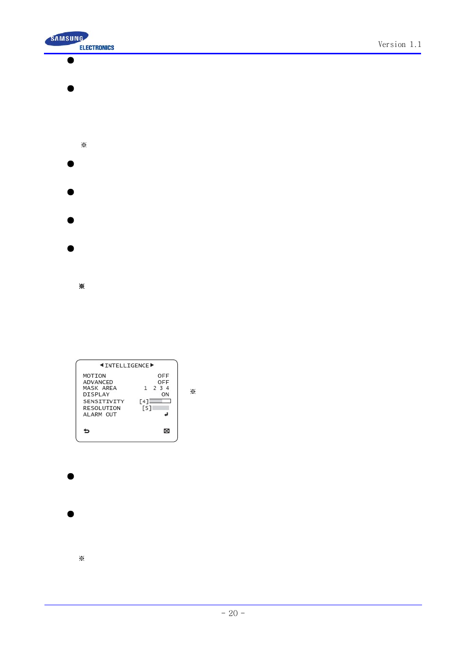 Samsung SCC-ZM395N User Manual | Page 20 / 34