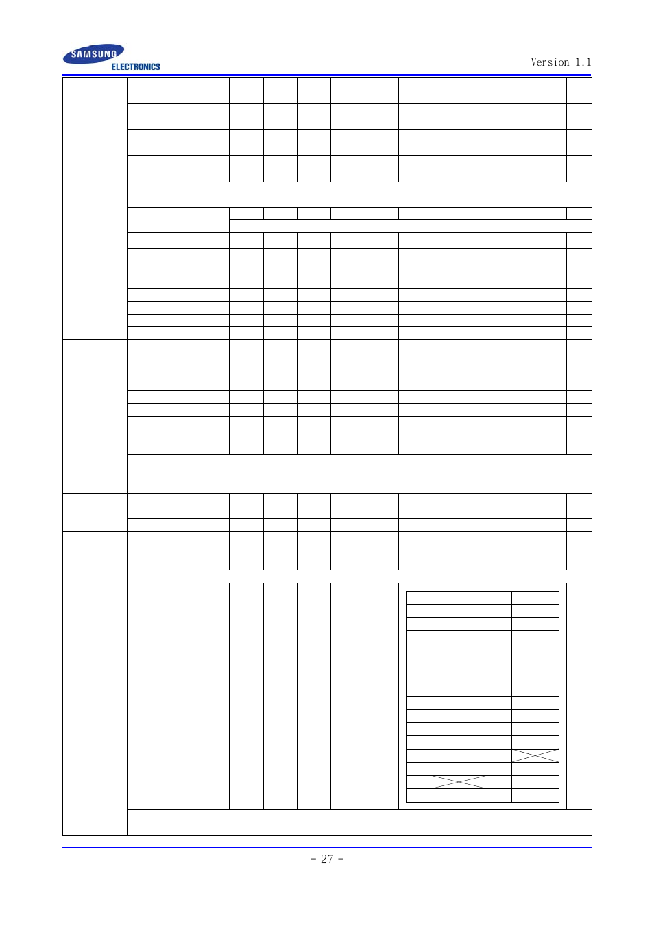 Version 1.1 - 27 | Samsung SCC-ZM395N User Manual | Page 27 / 34