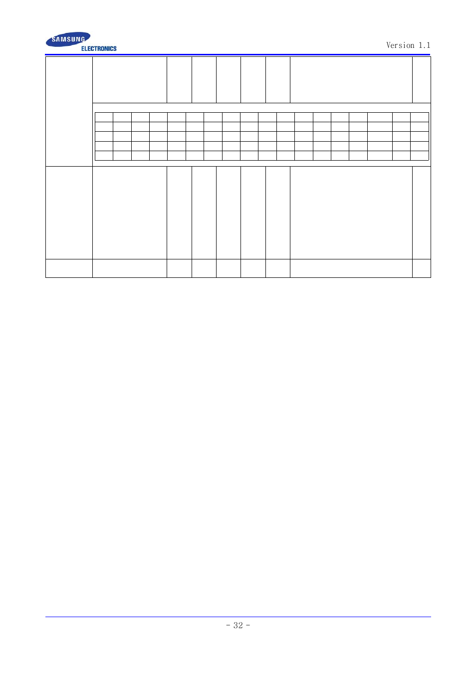 Version 1.1 - 32 | Samsung SCC-ZM395N User Manual | Page 32 / 34