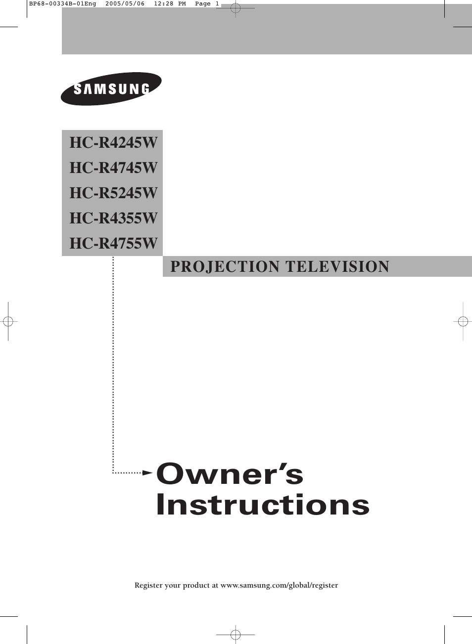 Samsung HC-R4245W User Manual | 80 pages