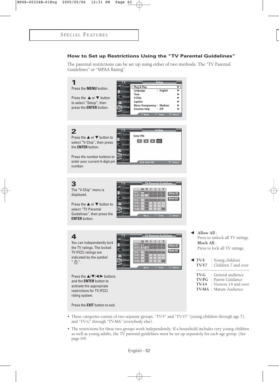 Samsung HC-R4245W User Manual | Page 62 / 80